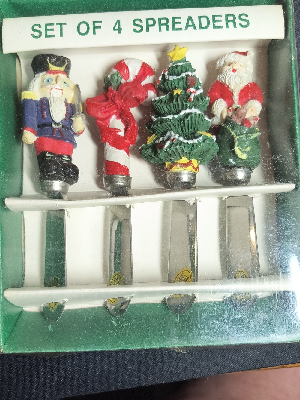Festive Christmas Spreaders Set of 4 - Holiday Characters